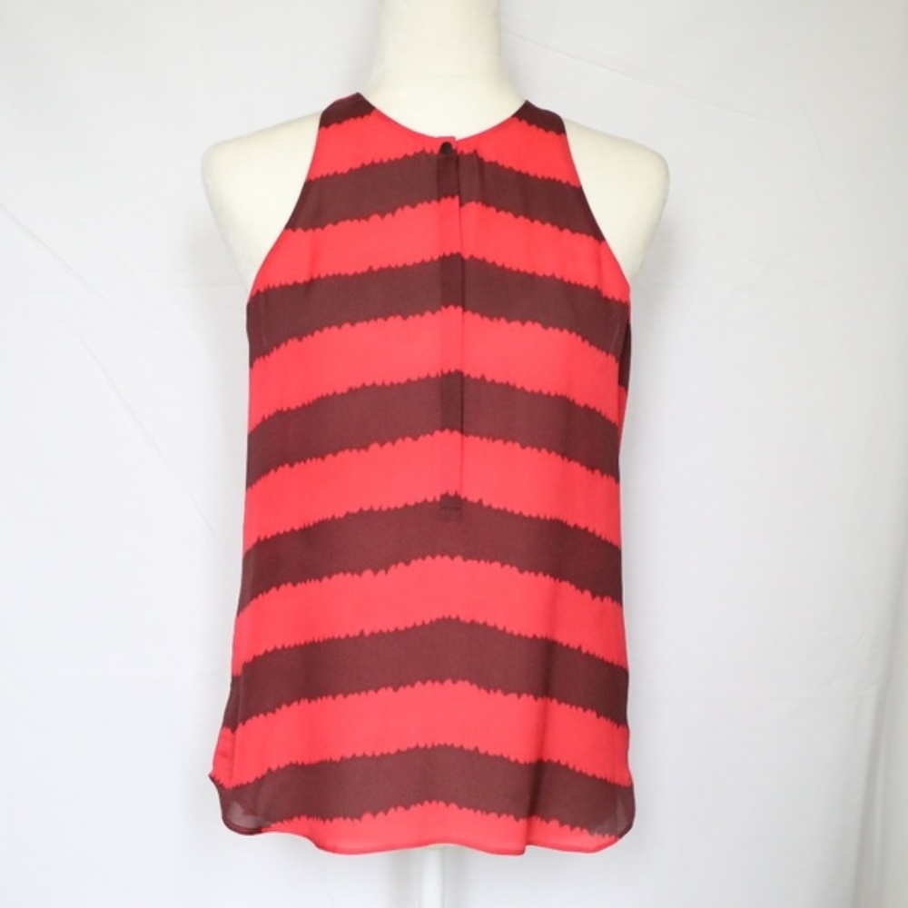 A.L.C. Silk Striped Tank Top Small